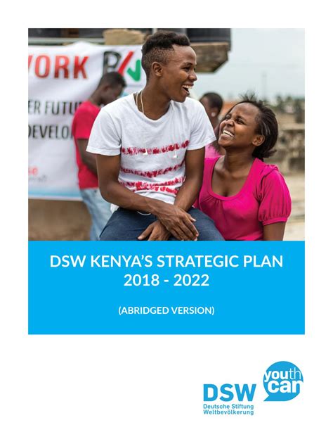 DSW Kenya S Strategic Plan 2018 2022 Abridged Version By Deutsche