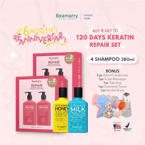 Jual Keratin Premium Treatment By Beamarry New York Shampoo