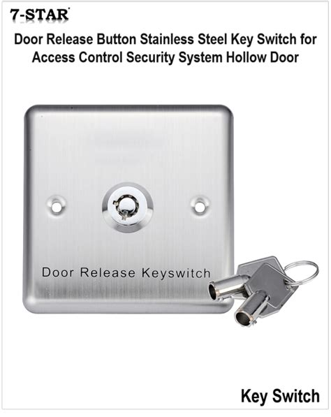 Door Release Override Bypass Key Switch For Door Access Control