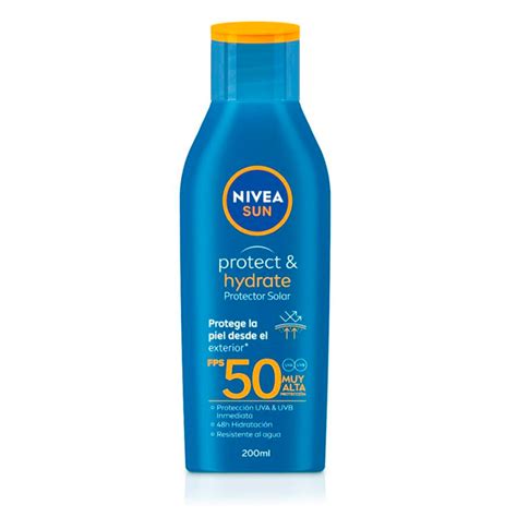 Protector Solar Nivea Protect And Hydrate Fps 50 200 Ml Jumbo