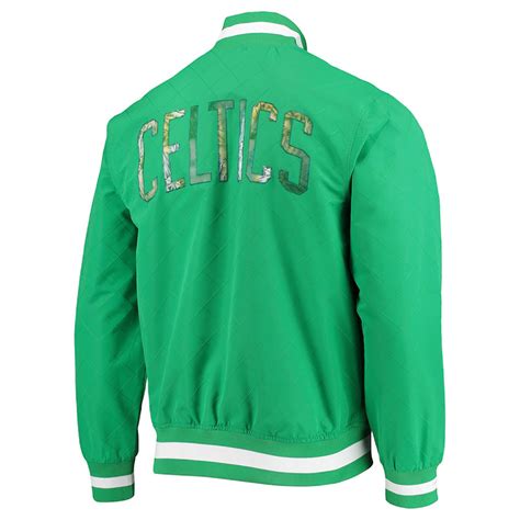 Green 75th Anniversary Boston Celtics Hardwood Classics Jacket Jacket