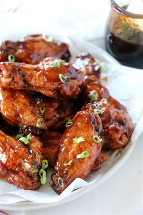 Balsamic Bbq Chicken Wings Recipe Dash Of Savory