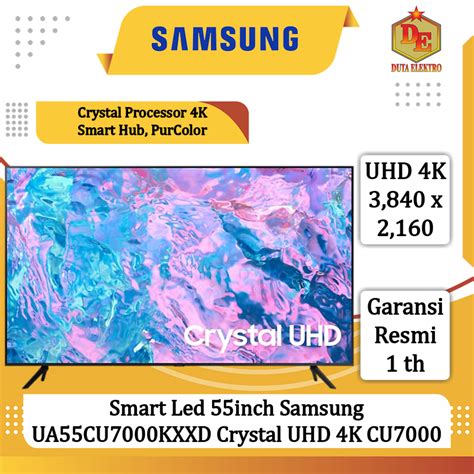 Jual Smart Led 55inch Samsung Ua55cu7000kxxd Crystal Uhd 4k Cu7000