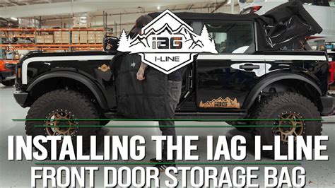 IAG I Line Front Door Storage Bag Pair For 2021 Ford Bronco Four Door