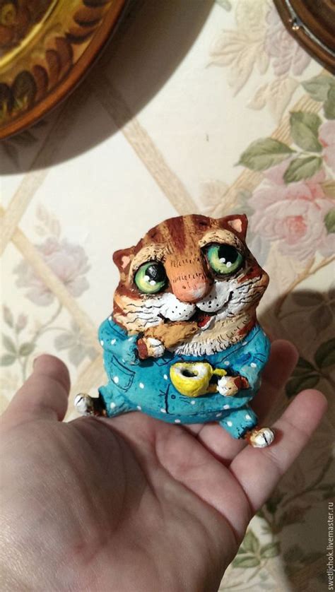 Игрушки животные, ручной работы. Котик в пижамке). Светлана Каночкина ...