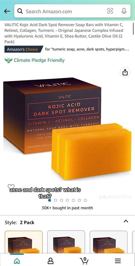 Valitic Kojic Acid Dark Spot Remover Soap Bars With Vitamin C Retinol Collagen Turmeric