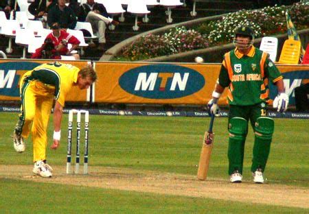 Brett Lee Following Through With Nicky Boje Looking On ESPNcricinfo