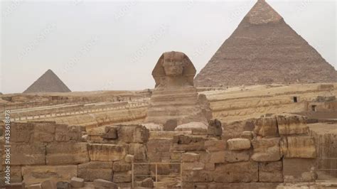 Great Sphinx Of Giza Colossal Limestone Statue Of A Recumbent Sphinx