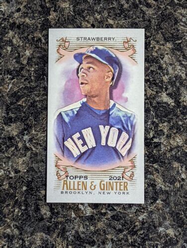 Topps Allen Ginter S Mini Darryl Strawberry New York