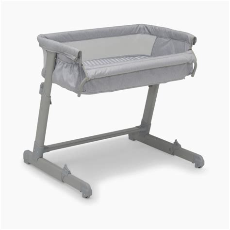 Delta Children Babygap Whisper Bedside Bassinet Sleeper Grey Stripes