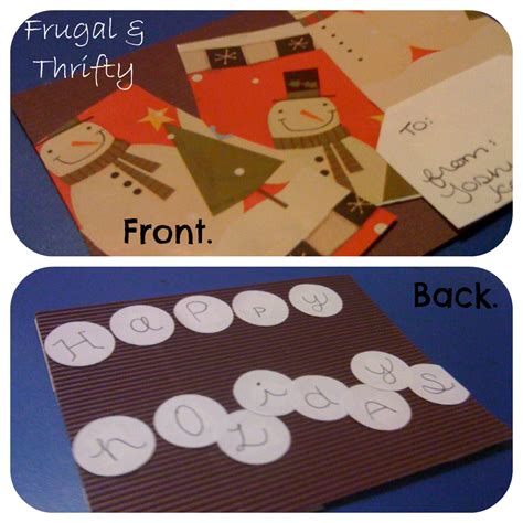 Frugal & Thrifty : Easy DIY Holiday Card Ideas