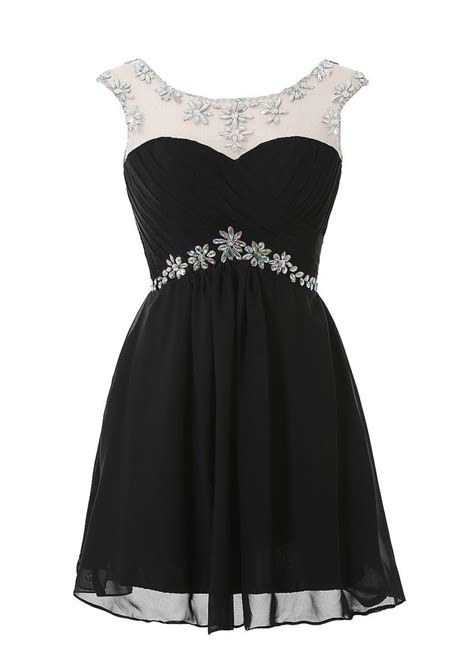 Kiss Dress Womens Chiffon Homecoming Dresses Beaded Short Cocktail