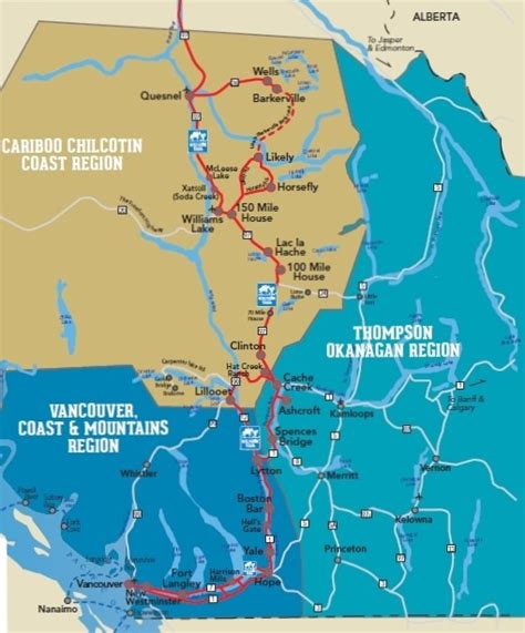 Cariboo Gold Rush Map