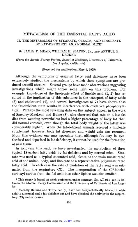 (PDF) METABOLISM OF THE ESSENTIAL FATTY ACIDS 