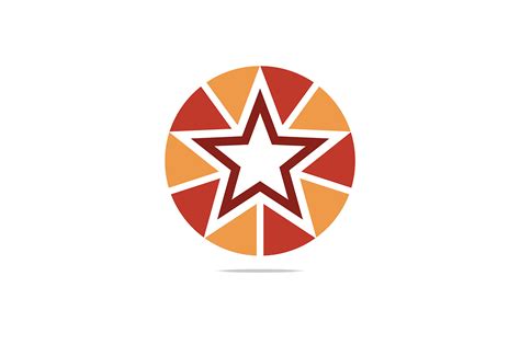 Red and Orange Star Logo Graphic by Acongraphic · Creative Fabrica