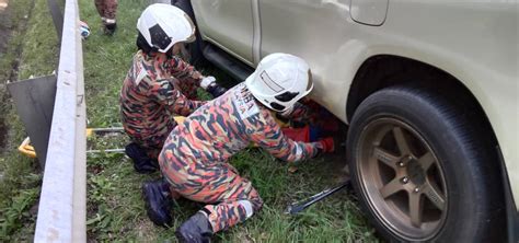 Penunggang Motosikal Maut Terperosok Bawah Kenderaan Pacuan Empat Roda