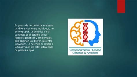 Relacion Entre Genetica Y Comportamiento Ppt