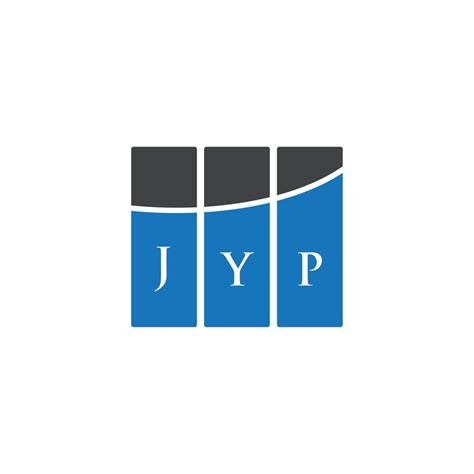 JYP letter logo design on WHITE background. JYP creative initials letter logo concept. JYP ...