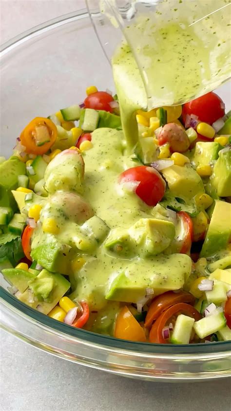 Avocado Salad With Lime Cilantro Dressing Artofit