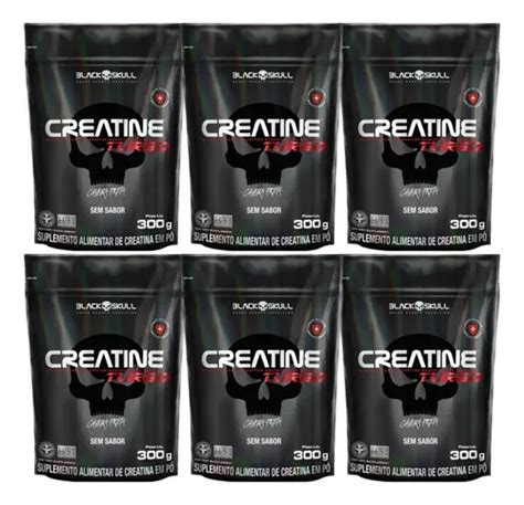 Creatine Turbo Black Skull X Refil G Sabor Sem Sabor Frete Gr Tis