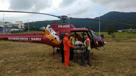 Trabalhador Cai De Laje De Metros E Socorrido Por Helic Ptero Em