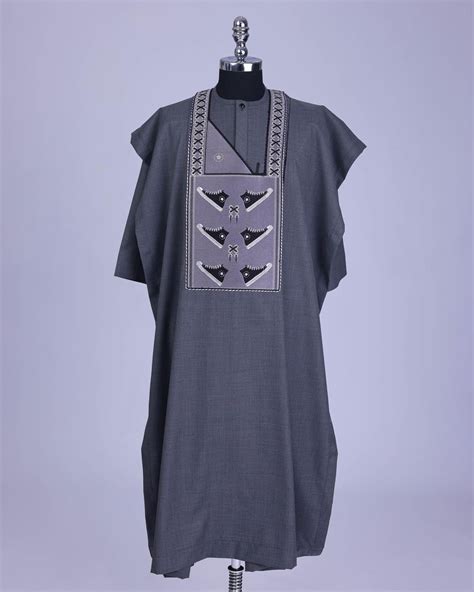 Shop Iron Grey All Stars African Traditional Agbada And Pant Deji And Kola