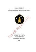 PDF MANUAL PROSEDUR PENGENDALIAN PRODUK YANG Sipil Ub Ac Id 03