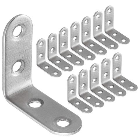 50 Pack Stainless Steel 90 Degree Angle L Shaped Bracket