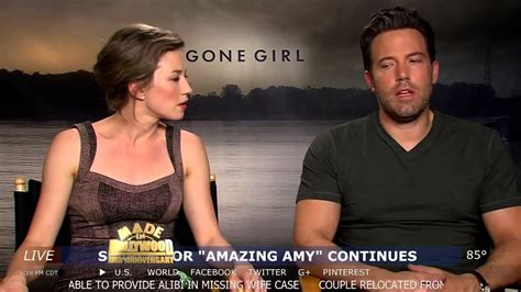 Ben Affleck Rosamund Pike Gillian Flynn Interviews Gone Girl MADE IN