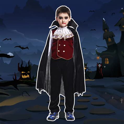 Buy Kids Dracula Halloween Cosplay Costume - Halloween Attire