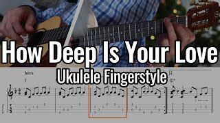 Bee Gees How Deep Is Your Love By Vasko Ukulele Cheats Partitura