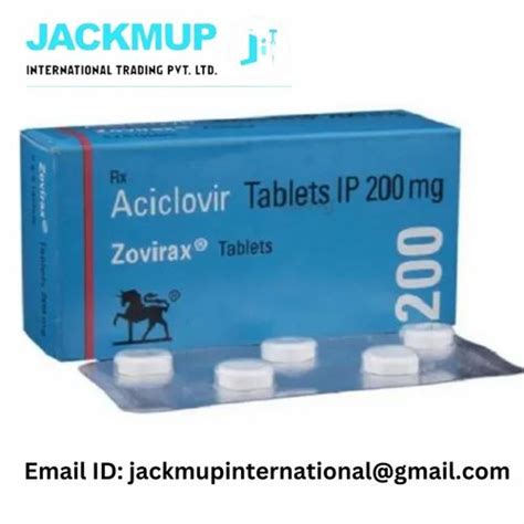 Acyclovir Mg Zovirax Medicine Mg Cap Tablets In Strip At