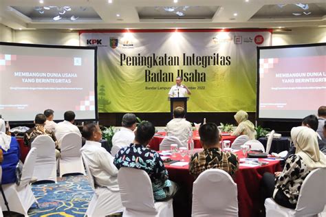 Pemprov Lampung Bersama Kpk Ri Gelar Workshop Peningkatan Integritas