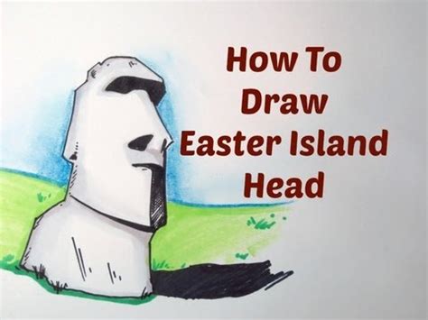 How To Draw An Easter Island Head Youtube