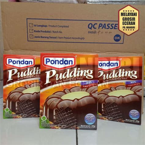 Jual PONDAN PUDDING COKELAT 200 GR Shopee Indonesia