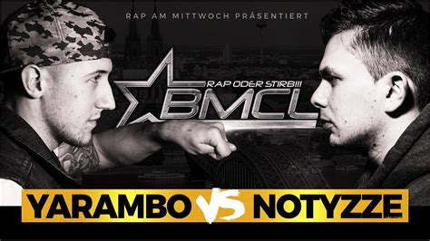 BMCL RAP BATTLE YARAMBO VS NOTYZZE BATTLEMANIA CHAMPIONSLEAGUE YouTube