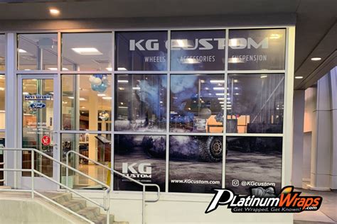 Ford Dealership Store Front Wrap Platinum Wraps San Bernardino