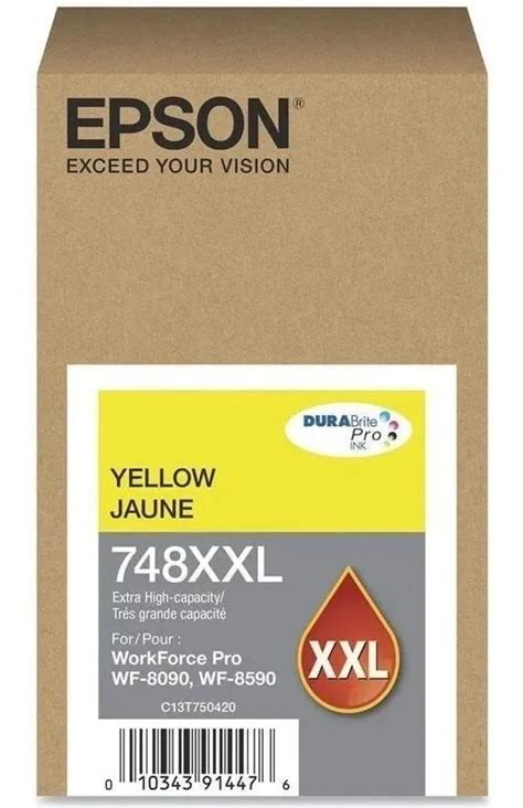 Cartucho De Tinta Epson Xxl Color Amarillo Shopbox