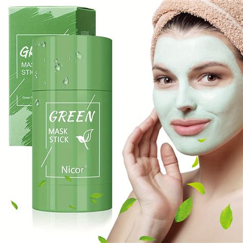 Green Tea Mask Stick Green Mask Stick For Face Moisturizes Oil Control