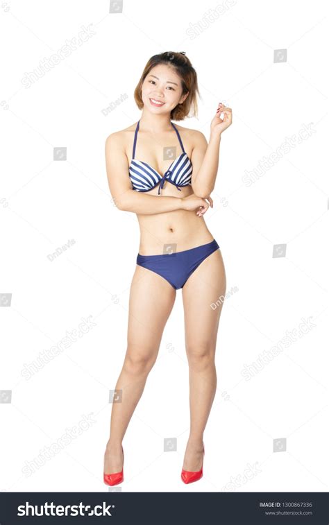 Beautiful Chinese Woman Wearing Sexy Bikini Stock Photo