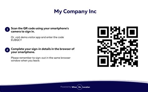 About QR code posters – WhosOnLocation | Help Center