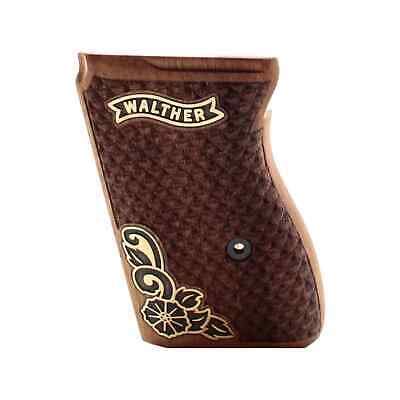 Walther Ppk Turkish Walnut Wood Grips Set Diamond Checkered High