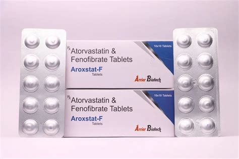 Atorvastatin 10mg Fenofibrate 160mg Tablet At Rs 99 50 Strip