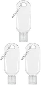 Amazon 3Pcs Pocket Portable Clear Hot Sauce Keychain Bottles 2oz 50ml Bottles Mini Ketchup