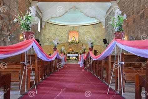 Bosoboso Church Interior With Bench Seat In Antipolo City Philippines Editorial Photo Image