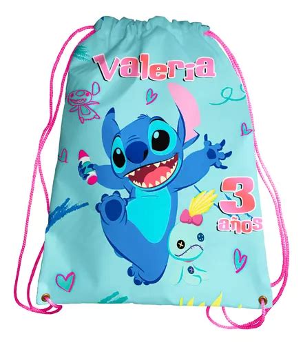 Morralito Dulcero Fiesta Lilo Y Stich Personalizado 60 Pzs Envío Gratis