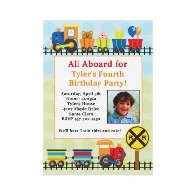 Train Birthday Party Invitation Train Theme Birthday Party Train Party