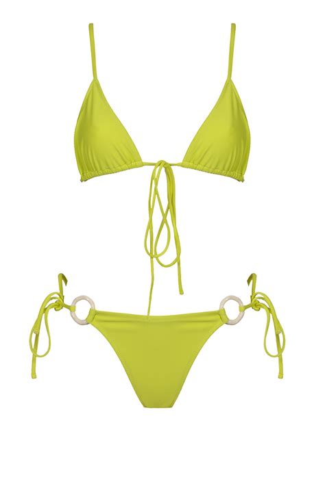 Womens Shani Shemer Swimwear Bikini Sony Bikini Yellow Peter Wilson