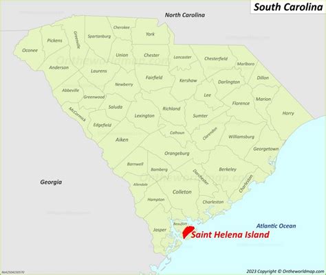 Saint Helena Island Map | South Carolina, U.S. | Detailed Maps of Saint ...