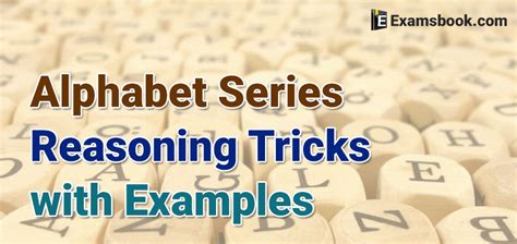 Alphabet Series Reasoning Tricks With Examples For Ssc And Bank Exams